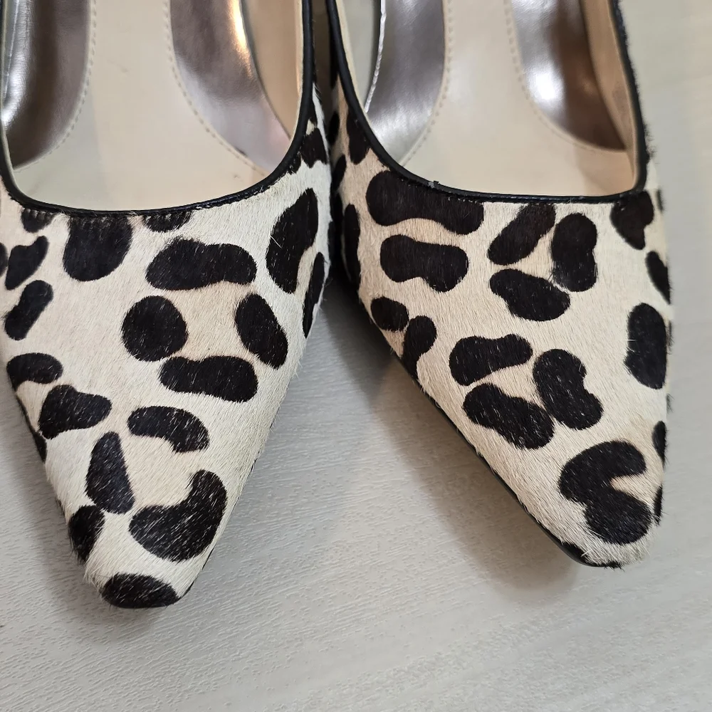 Calvin Klein dolly Women Animal leopard Print Pumps 3" Heels Pointed toe 9.5M - Picture 9 of 16